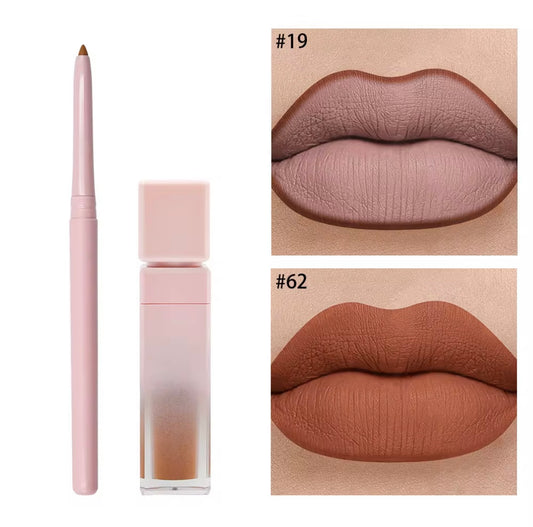 Matte Lip Kit (Lipstick + Lip Liner) 2 in 1