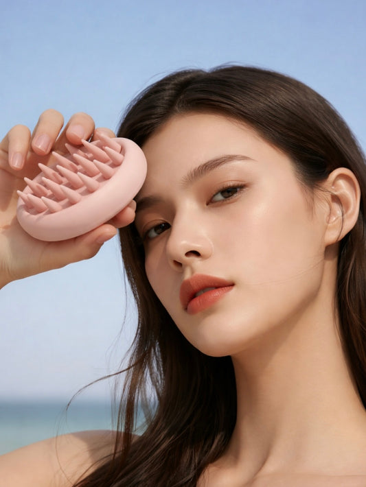 Silicone Bath & Scalp Massager Brush