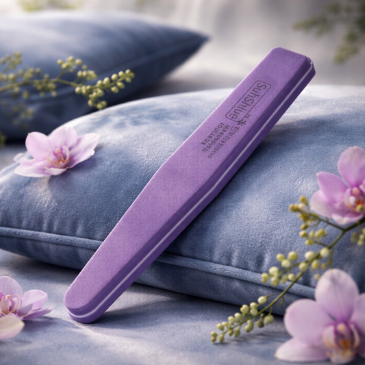 Double-Sided Straight Sponge Eco-Friendly Nail File – Washable Sanding & Polishing