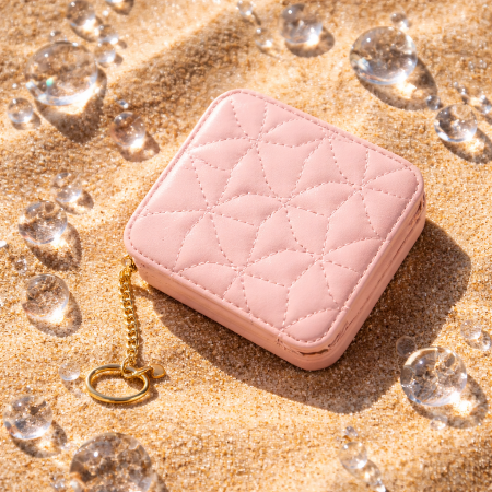 Mili Jae Fashion Portable Mirror Lipstick Box – Mini Rhomboid Makeup Bag