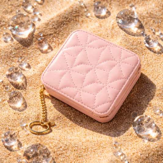 Fashion Portable Mirror Lipstick Box – Mini Rhomboid Makeup Bag