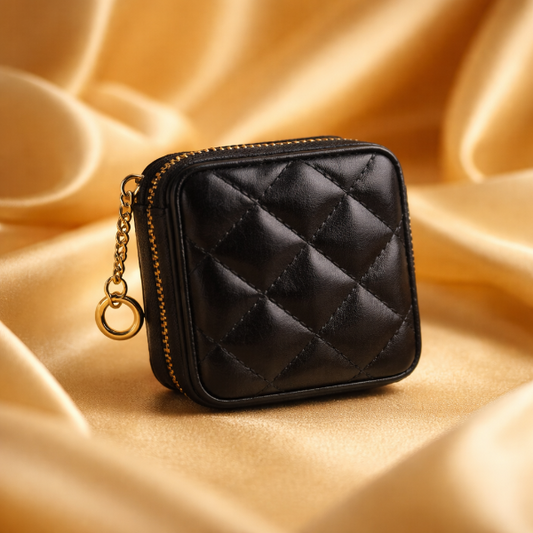 Fashion Portable Mirror Lipstick Box – Mini Rhomboid Makeup Bag