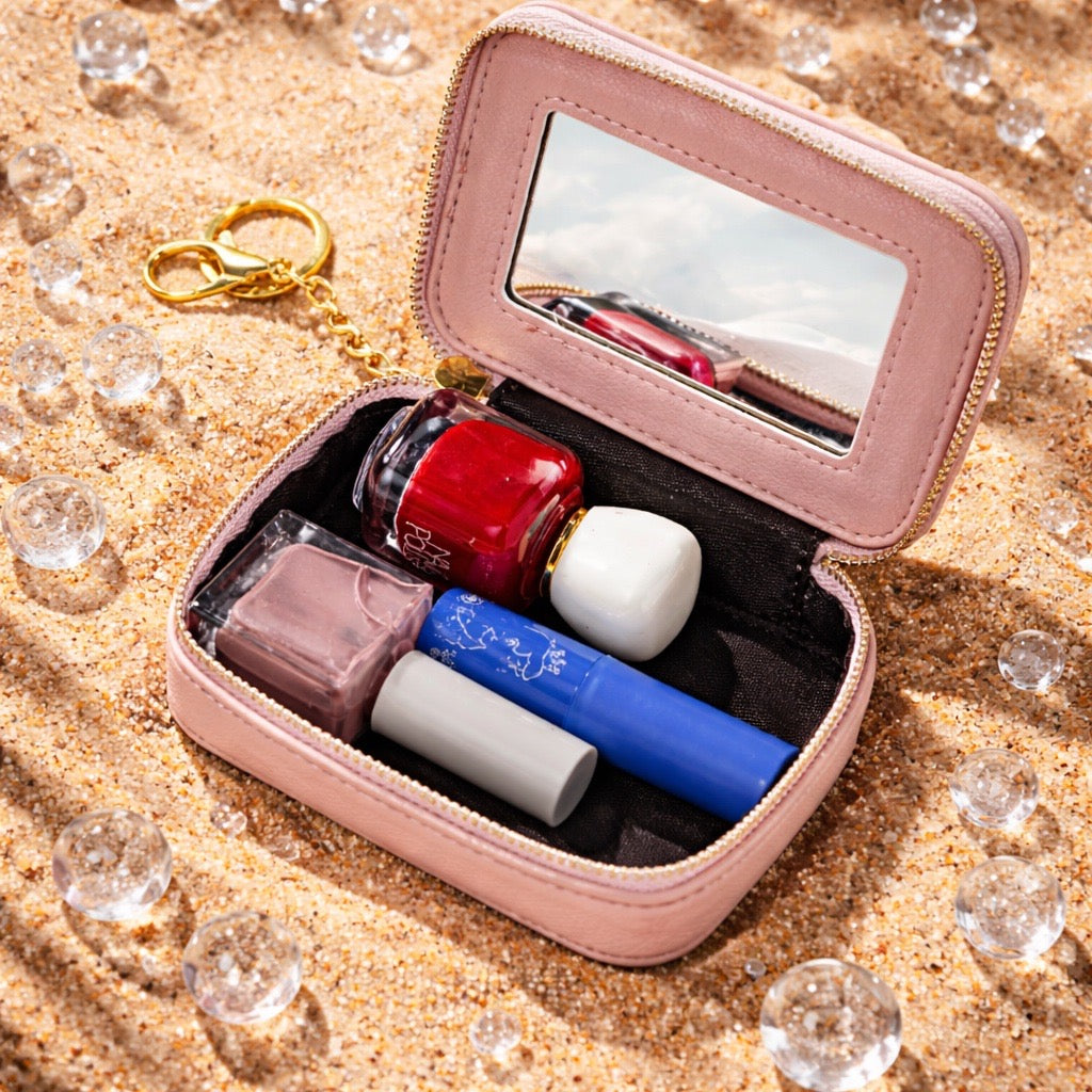 Mili Jae Fashion Portable Mirror Lipstick Box – Mini Rhomboid Makeup Bag