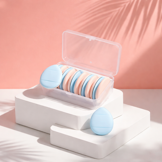 Finger Powder Puff Thumb Air Cushion – Mini Makeup Puffs (10-Pack)