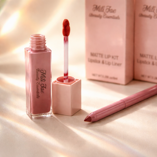 Matte Lip Kit (Lipstick + Lip Liner) 2 in 1