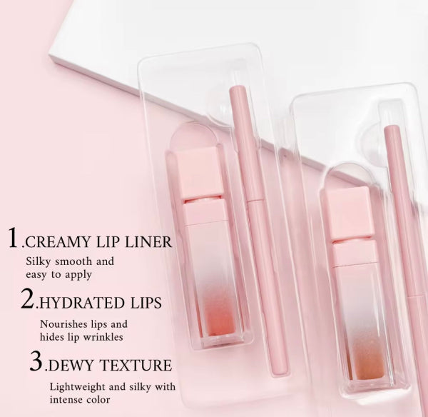 Matte Lip Kit (Lipstick + Lip Liner) 2 in 1