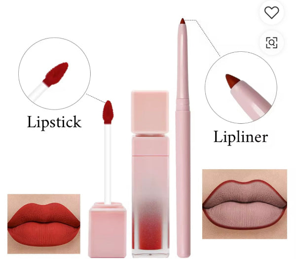 Matte Lip Kit (Lipstick + Lip Liner) 2 in 1